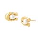 Coach Pearl Signature C Stud Earrings