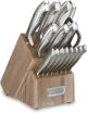 15pc SS Soft Hammer Cutlery Block Set