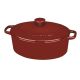 5.5 Qt Covered Oval Casserole - Cardinal Red