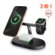 3-in-1 Wireless Charging Stand with 15W Magnetic Wireless Fast Charge