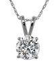 Round Cut White Diamond Pendant - 0.07 CT