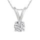 Round Cut White Diamond Pendant - 0.15 CT
