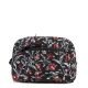 Vera Bradley Medium Cosmetic - Recycled Cotton - Perennials Noir